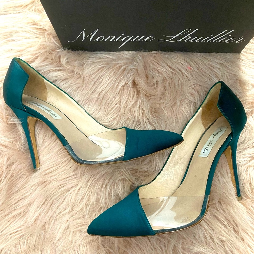 Monique Lhullier Green Heels